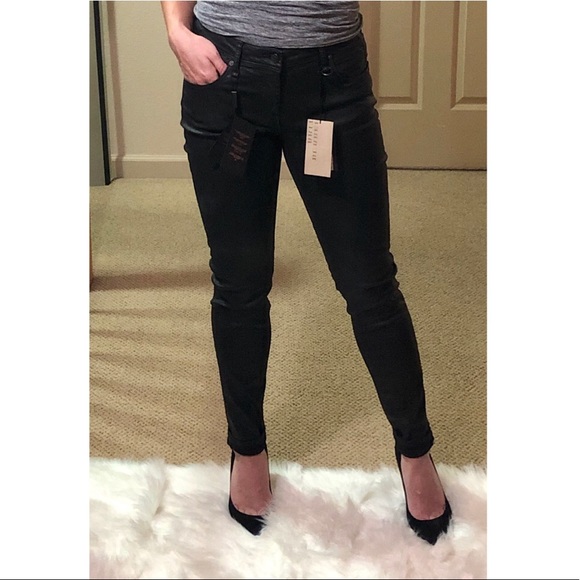 Burberry Brit | NWT Westbourne Ankle Faux Leather Jean - Picture 10 of 11